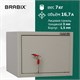 Сейф мебельный BRABIX "D-24m", 240х310х260 мм, 7 кг, ключевой замок, крепление к стене, 291162 291162