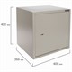 Сейф мебельный BRABIX "D-40m", 400х400х366 мм, 13 кг, ключевой замок, крепление к стене, 291164 291164