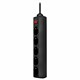 Сетевой фильтр DEFENDER ES, 5 розеток, 1,8 м, черный, 99484 514037