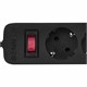 Сетевой фильтр SONNEN SPB-505, 5 розеток с заземлением, выключатель, 10 А, 5 м, черный, 513658 513658