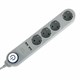 Сетевой фильтр SONNEN DX04, 4 розетки, 2 USB-порта, с заземлением, 10 А, 1,5 м, графит, 513493 513493
