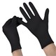 Перчатки нитриловые смотровые SFM Supersoft N136, 100 пар (200 шт.), размер S (малый), черные 631514