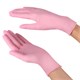 Перчатки нитриловые смотровые SFM Supersoft PINK, 100 пар (200 шт.), размер L (большой), розовые 631519