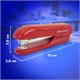 степлeр №10 BRAUBERG "SX-19", до 12 листов, с антистеплeром, красный, 228589 228589