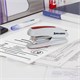 степлeр №24/6, 26/6 BRAUBERG "Extra", до 30 листов, серо-красный, 229088 229088