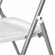 Стулья складные BRABIX "Golf Lite CF-017", КОМПЛЕКТ 4 шт., серебристый каркас, пластик, белый, 533035 533035