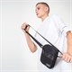 Сумка на плечо HEIKKI COMPACT (ХЕЙКИ) с карманом, черная, 20х16х5 см, 272632 272632