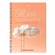 Тетрадь А4, 80 л., BRAUBERG, гребень, клетка, обложка картон, "Dream", 404049 404049