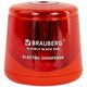 Точилка электрическая BRAUBERG DOUBLE BLADE RED, двойное лезвие, питание от 2 батареек АА, 271338 271338