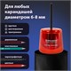 Точилка электрическая BRAUBERG DOUBLE BLADE RED, двойное лезвие, питание от 2 батареек АА, 271338 271338