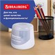 Точилка электрическая BRAUBERG DOUBLE BLADE WHITE, двойное лезвие, питание от 2 батареек, 271337 271337