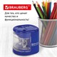 Точилка электрическая BRAUBERG "STANDARD", 2 отверстия для карандашей (включая утолщенные), питание от 4 батареек АА, 228423 228423