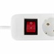 Удлинитель сетевой SONNEN PSW-303, 3 розетки c заземлением, выключатель 10 А, 3 м, белый, 513660 513660