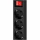 Удлинитель сетевой DEFENDER G450, 4 розетки, c заземлением, выключатель, 10А, длина 5 м, черный, 99339 514030