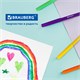 Фломастеры BRAUBERG "АКАДЕМИЯ", 10 цветов, вентилируемый колпачок, ПВХ упаковка, 151410 151410