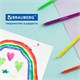 Фломастеры трехгранные 12 цветов, вентилируемый колпачок, BRAUBERG "PREMIUM", ПВХ-упаковка, 152193 152193