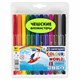 Фломастеры 12 ЦВЕТОВ CENTROPEN "Colour World", круглые, смываемые, 7550/12TP, 7 7550 1284 151167