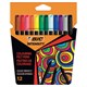 Фломастеры BIC "Intensity", 12 ЦВЕТОВ, вентилируемый колпачок, европодвес, 978004 152164