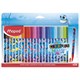 Фломастеры MAPED COLOR'PEPS "Ocean Life", 24 цвета, смываемые, вентилируемый колпачок, 845703 152560