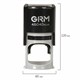 Оснастка для печатей, оттиск D=40 мм, синий, GRM 46040, корпус черный, крышка, подушка, 120900004 231674