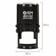 Оснастка для печатей, оттиск D=42 мм, синий, GRM 46042 Hummer, корпус черный, крышка, подушка, 121500200 235297
