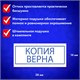 Штамп стандартный "КОПИЯ ВЕРНА", оттиск 38х14 мм, синий, TRODAT 4911P4-3.45, 4911-3.45 231034