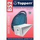 Мешок для пылесоса (пылесборник) бумажный TOPPERR BS2, BOSCH, SIEMENS, КОМПЛЕКТ 5 шт., фильтр, 1001 456431