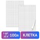 Блокноты для флипчарта ПЛОТНЫЕ 80 г/м2, BRAUBERG, 67,5х98 см, КОМПЛЕКТ 5 шт., 20 л., клетка, 124097 124097