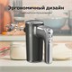 Миксер BQ (БИ-КЬЮ) MX420, 500 Вт, 5 скоростей, 2 венчика, 2 крюка для теста, серый, 86193215 457502