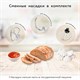 Миксер планетарный BQ (БИ-КЬЮ) MX342, 1600 Вт, 10 скоростей, 3 насадки, металлическая чаша 4,5 л, черный, 86195975 457503