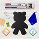 Доска на холодильник магнитно-меловая 30х40 см "Teddy Bear" с набором аксессуаров, BRAUBERG, 237841 237841