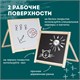Доска двустороняя для мела и маркеров (35х41 см), настольная, подставка, черная/белая, ПИФАГОР, 236888 236888