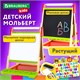 Мольберт растущий 3 в 1 для мела/магнитно-маркерный 48х43 см, BRAUBERG KIDS, 238151 238151