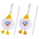 Ручка с пушистой подвеской шариковая FUNSTER (ФАНСТЕР) "FLUFFY DUCK", СИНЯЯ, ассорти, пишущий узел 0,7 мм, 144525 144525