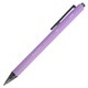 Ручки шариковые автоматические BRAUBERG "VIVID PASTEL", СИНИЕ, НАБОР 4 ШТУКИ, soft-touch, пишущий узел 0,7 мм, линия письма 0,35 мм, 144408 144408