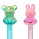 Ручка с акриловым топпером шариковая FUNSTER (ФАНСТЕР) "BEAR&BUNNY", СИНЯЯ, ассорти, пишущий узел 0,7 мм, линия письма 0,35 мм, 144372 144372