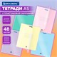 Тетрадь пластиковая обложка (прозрачная) А5, 48 листов, скоба, клетка, BRAUBERG "Smart Cover", АССОРТИ (микс в спайке), 405041 405041
