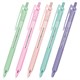 Ручки шариковые автоматические с грипом BRAUBERG "CLASSIC PASTEL", СИНИЕ, НАБОР 5 ШТ., пишущий узел 0,5 мм, линия письма 0,35 мм, 144470 144470