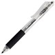 Ручка гелевая автоматическая BRAUBERG "X-WRITER 1700" УВЕЛИЧЕННАЯ ДЛИНА ПИСЬМА 1700 м, ЧЁРНАЯ, игольчатый узел 0,5 мм, линия 0,35 мм, 144472 144472