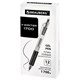 Ручка гелевая автоматическая BRAUBERG "X-WRITER 1700" УВЕЛИЧЕННАЯ ДЛИНА ПИСЬМА 1700 м, ЧЁРНАЯ, игольчатый узел 0,5 мм, линия 0,35 мм, 144472 144472