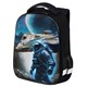 Ранец BRAUBERG KIDS START, 1 отделение, 2 кармана, "Space conqueror", СВЕТЯЩИЙСЯ, 35х26х13 см, 274408 274408