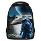Ранец BRAUBERG KIDS START, 1 отделение, 2 кармана, "Space conqueror", СВЕТЯЩИЙСЯ, 35х26х13 см, 274408 274408