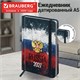 Ежедневник датированный 2027 с резинкой, 145х203 мм, А5, BRAUBERG, твердый, фольга, "Russia", 117818 117818
