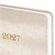 Ежедневник датированный 2027, А5, 138х213 мм, BRAUBERG "Elegant", под кожу, застежка, бежевый, 118012 118012