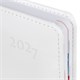 Ежедневник датированный 2027, А5, 148х218 мм, GALANT "White", под кожу, белый, 118080 118080