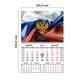 Календарь квартальный 2027 г., 1 блок, 1 гребень, магнитный курсор, мелованная бумага, BRAUBERG, "Флаг РФ", 118337 118337