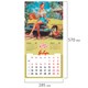 Календарь настенный перекидной 2027 г., BRAUBERG, 12 листов, 28,5х57 см, "Pin up", 118421 118421