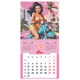 Календарь настенный перекидной 2027 г., BRAUBERG, 12 листов, 28,5х57 см, "Pin up", 118421 118421