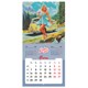 Календарь настенный перекидной 2027 г., BRAUBERG, 12 листов, 28,5х57 см, "Pin up", 118421 118421