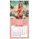 Календарь настенный перекидной 2027 г., BRAUBERG, 12 листов, 28,5х57 см, "Pin up", 118421 118421